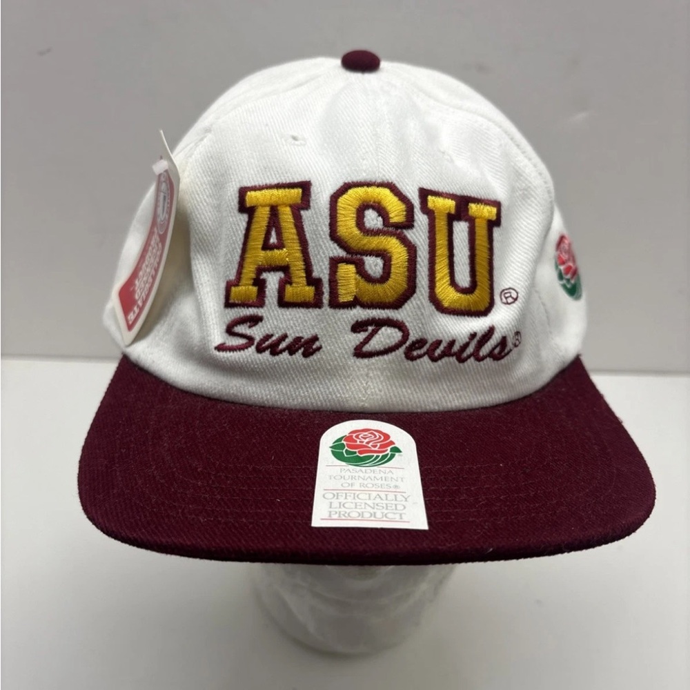 NWT Vintage Logo 7 ASU Sun Devils Pasadena Tournament Of Roses Strap-back Hat